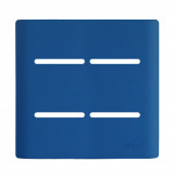 Placa P/ 4 Teclas + Suporte 4x4 - Novara Azul Fosco